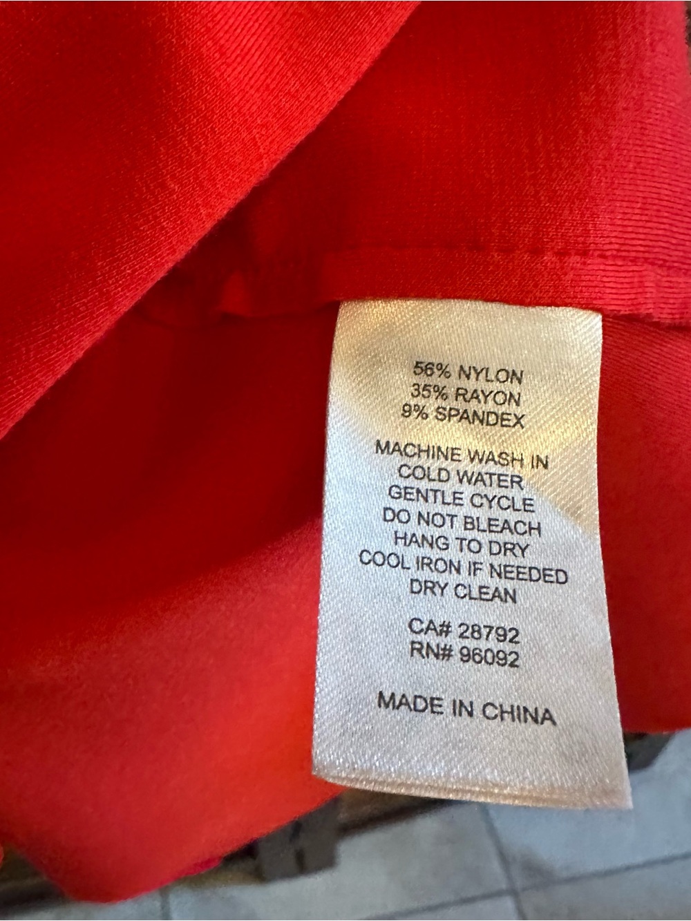 Carolina Belle Scuba Longline Red Blazer Overcoat - Picture 5 of 5